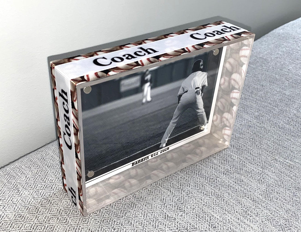 Baseball Coach Custom Photo Frame: Team Gift, Team Mom, Team Manager, Player 4x6