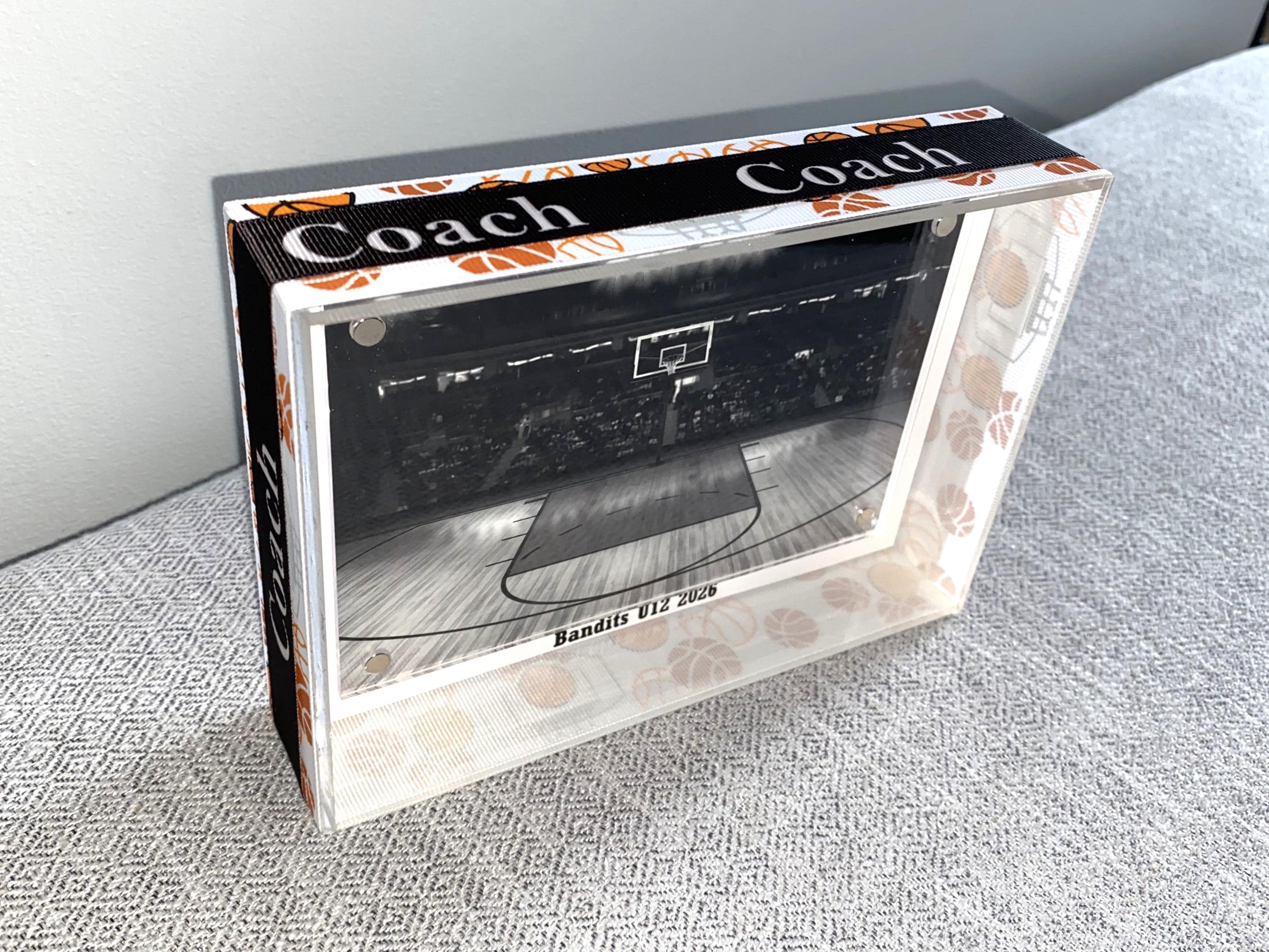Basketball Coach Custom Photo Frame: Team Gift, Team Mom, Team Manager, 4x6