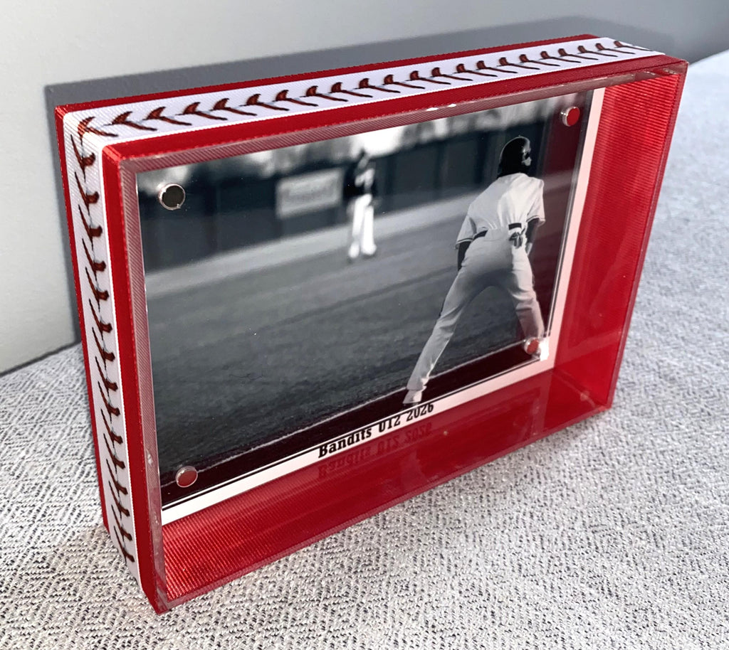 Baseball Custom Photo Frame: Team Colors, Personalize, Gift for Coach, Player, Team Mom, Team Manager, 4x6