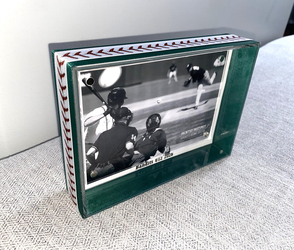 Baseball Custom Photo Frame: Team Colors, Personalize, Gift for Coach, Player, Team Mom, Team Manager, 4x6