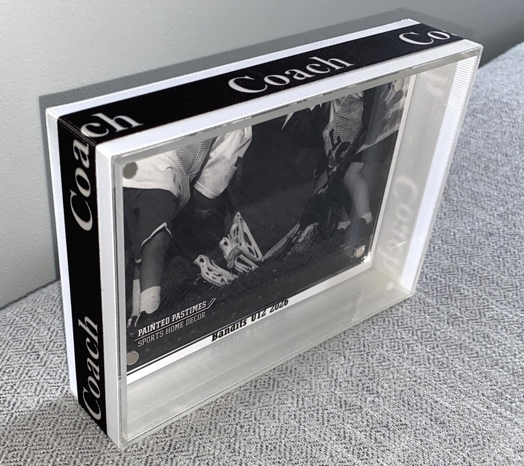 Baseball Coach Custom Photo Frame, Team Colors, Team Signing, 4x6, Any Sport, Lacrosse, Soccer, Softball