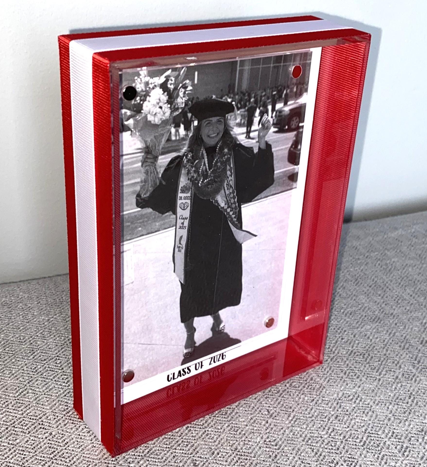 Graduation Frame: Custom School Color Photo Frame, Senior Gift, High School, College Graduation Gift