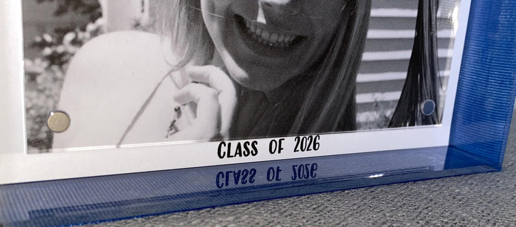 Graduation Frame: Custom School Color Photo Frame, Senior Gift, High School, College Graduation Gift