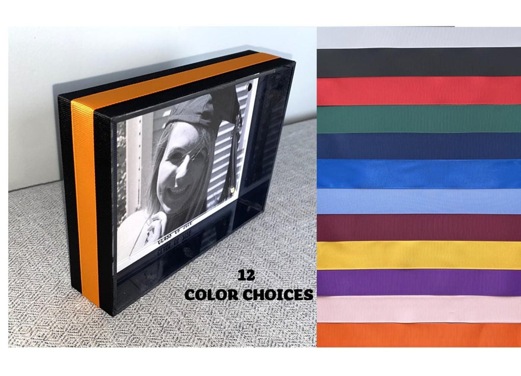 Personalized Graduation Frame: Custom School Color Photo Frame, Senior Gift, High School, College Graduation Gift