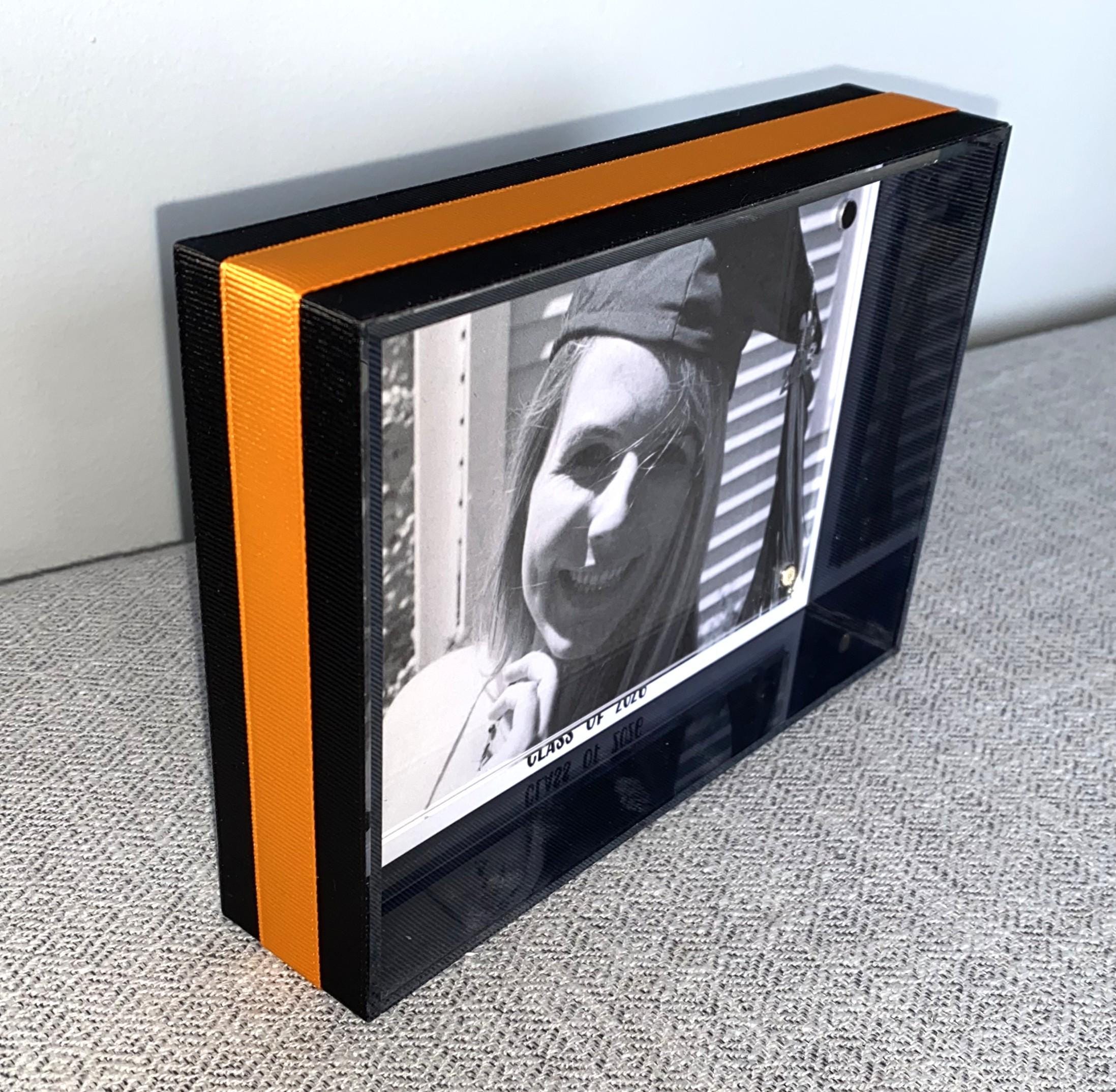 Personalized Graduation Frame: Custom School Color Photo Frame, Class of 2026, Senior Gift, High School, College Graduation Gift