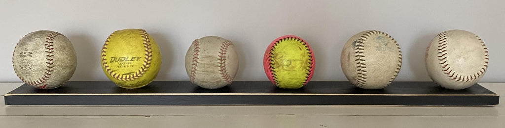 Softball Display for Ball Collection: Softball Player Room Decor