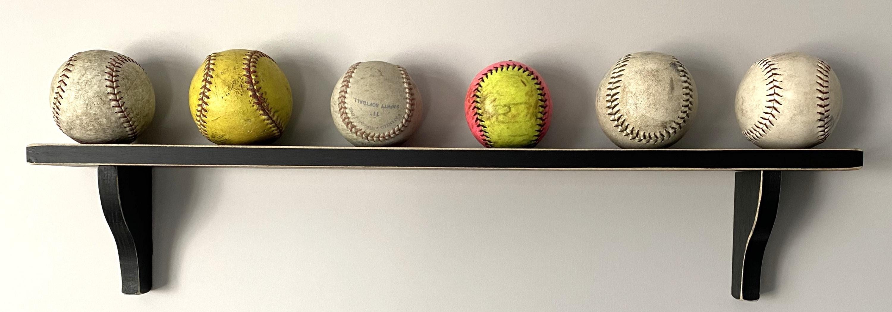 Softball Display for Ball Collection: Softball Player Room Decor