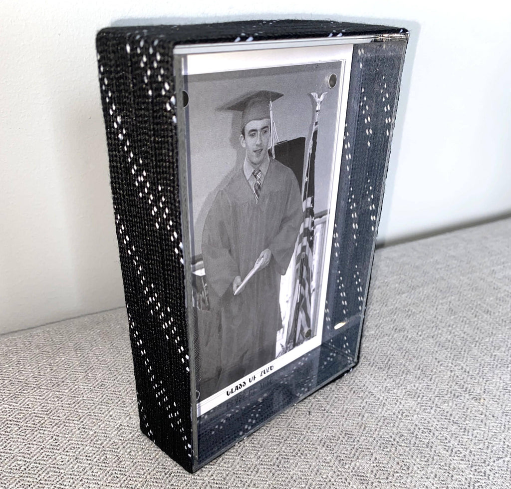 Hockey Laces Graduation Frame: Custom Photo Frame, 4x6, Class of 2026, High School or College Senior Gift