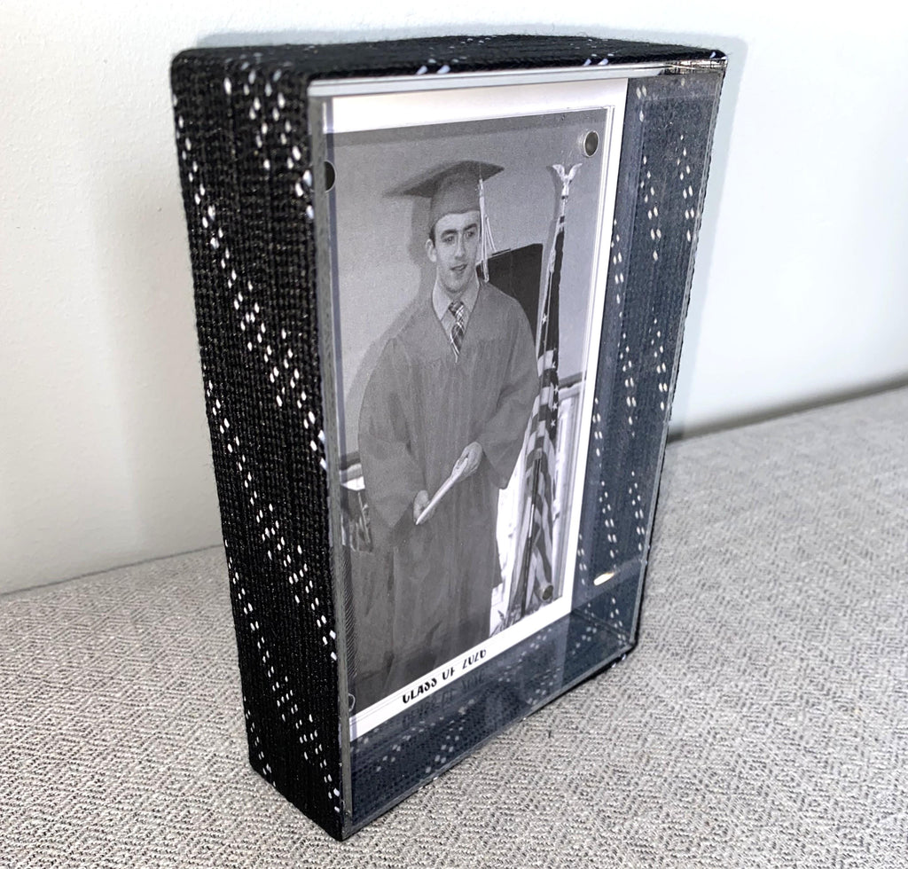 Hockey Laces Graduation Frame: Custom Photo Frame, 4x6, Class of 2026, High School or College Senior Gift