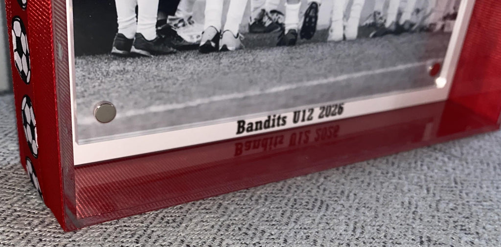 Soccer Custom Photo Frame, Team Colors, 4x6