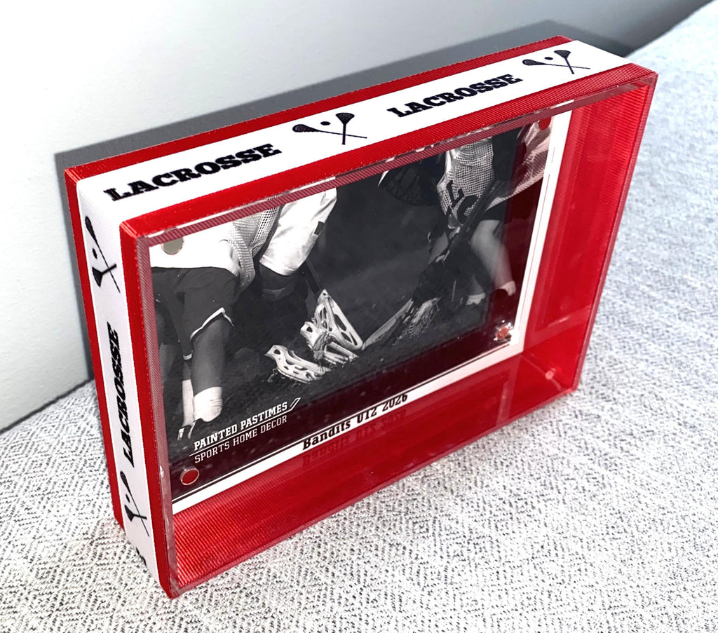 Lacrosse Custom Photo Frame, Team Colors, 4x6