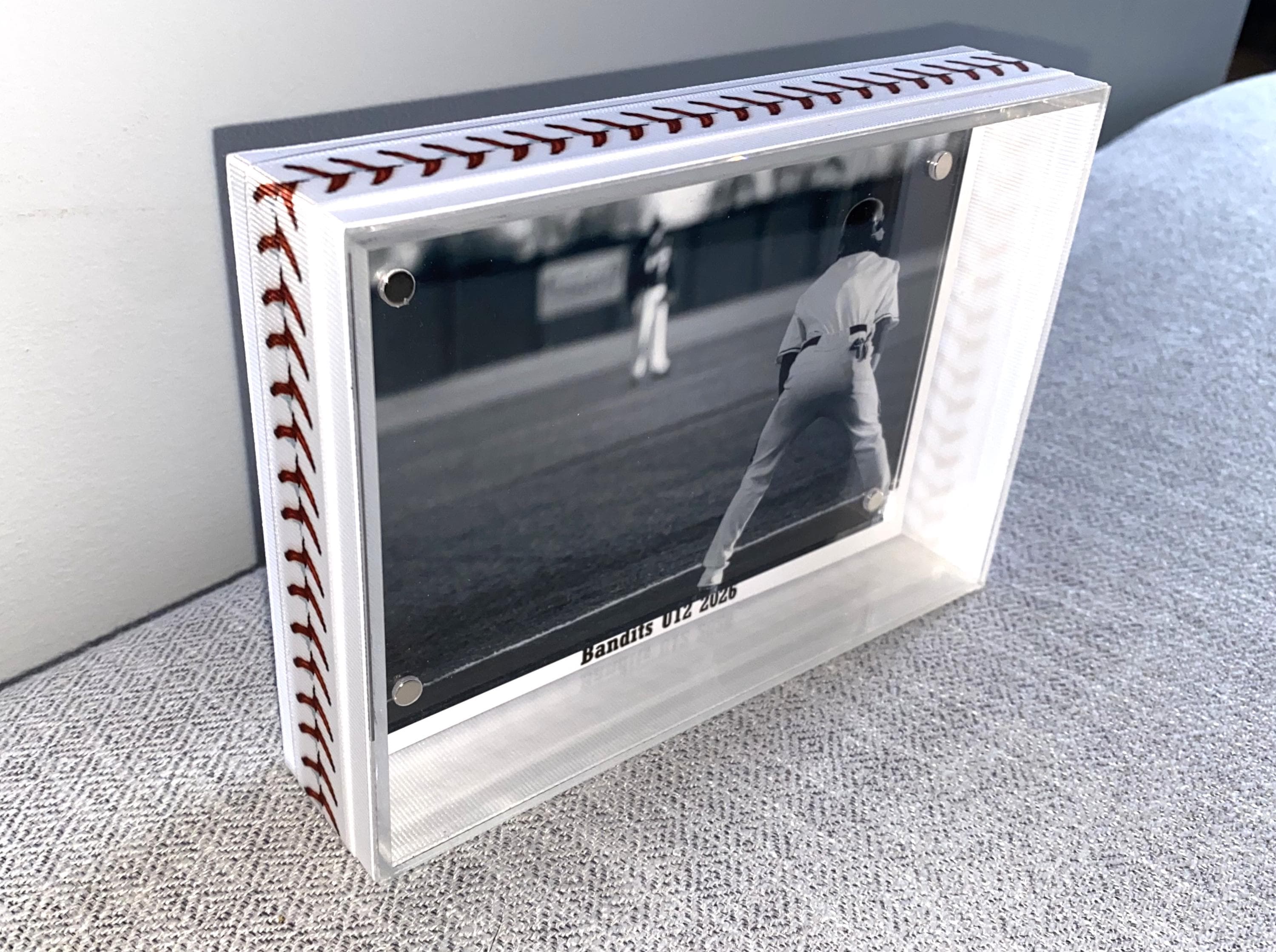Baseball Custom Photo Frame: Team Colors, Personalize, Gift for Coach, Player, Team Mom, Team Manager, 4x6