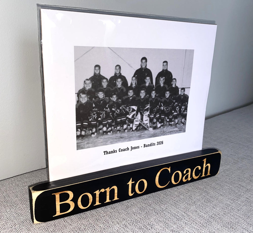 Coach Gift: Wood Sign, Sports Team Decor, Born to Coach