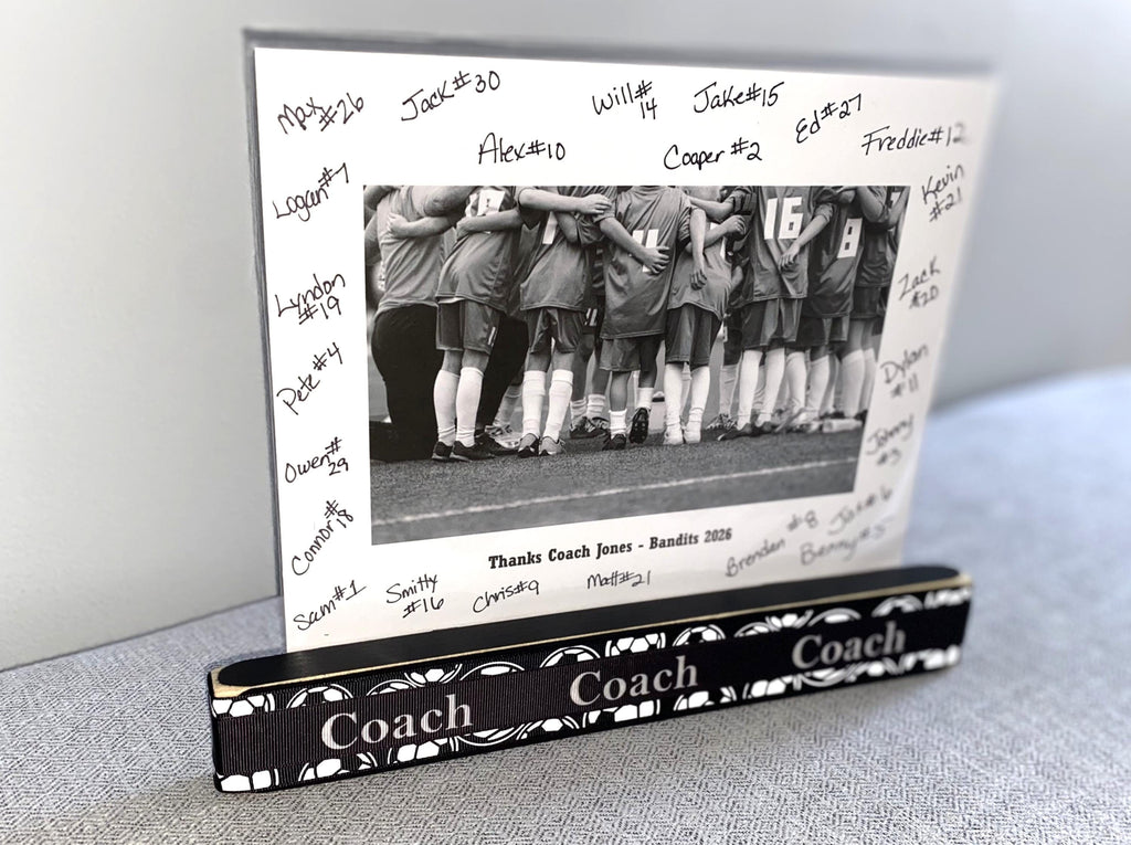 Personalized Soccer Coach Photo Display: Team Gift, Soccer Frame