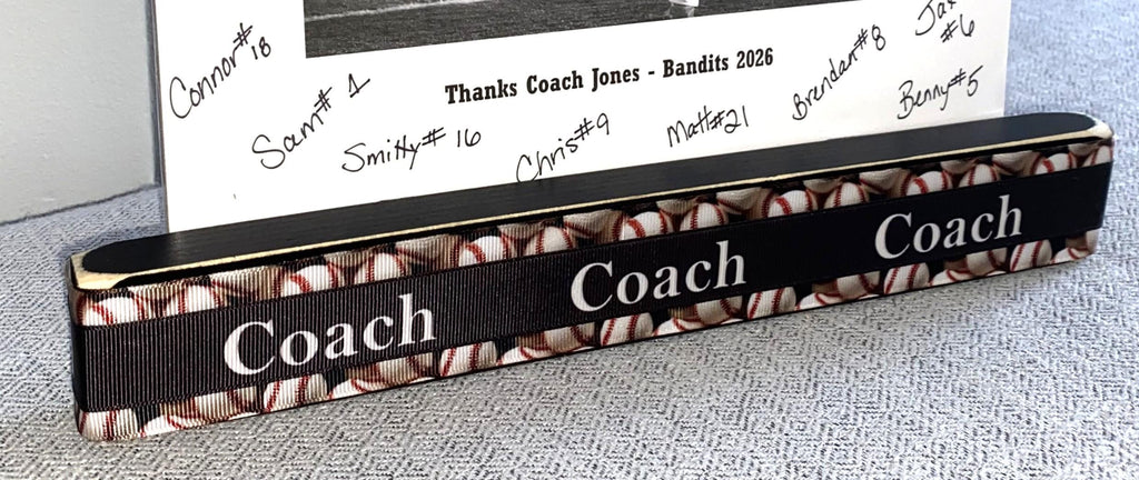 Personalized Baseball Coach Photo Display: Team Gift, Frame