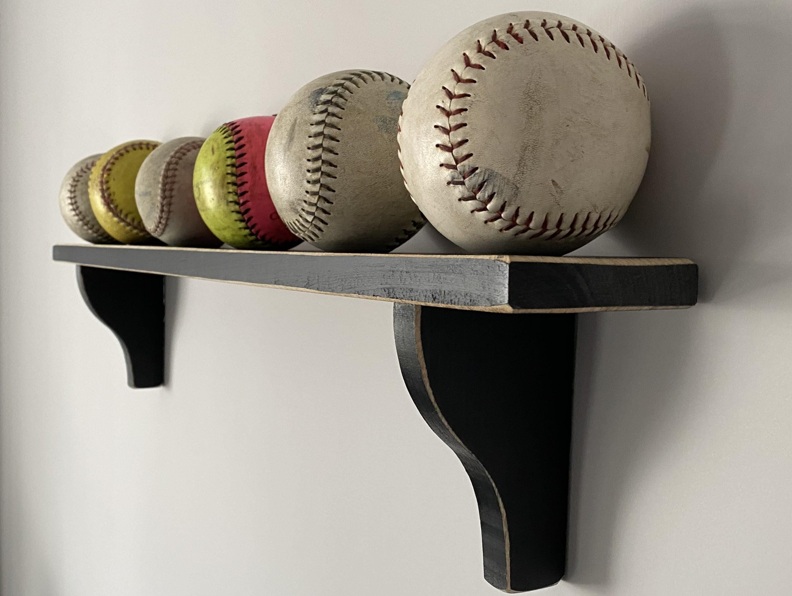 Softball Display for Ball Collection: Softball Player Room Decor