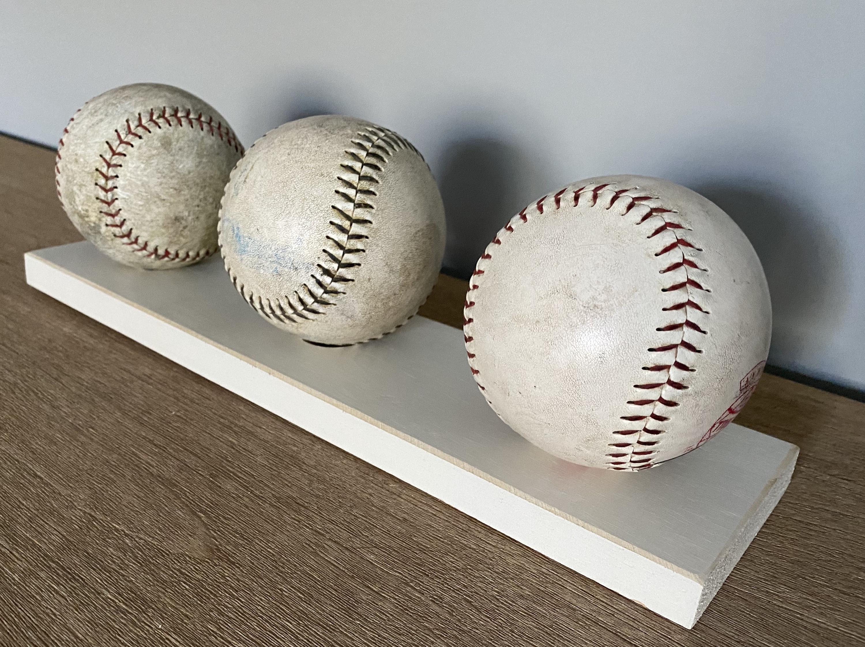 Softball Display Shelf for Ball Collection: Softball Player Room Decor