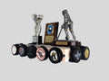 Hockey Puck Display Trophy Shelf: Memorabilia, 8" Wide Floating Shelf, Hockey Player Room Decor