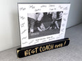 Personalized Coach Photo Display: 'Best Coach Ever' Frame, Lacrosse Team Gift, All Sports