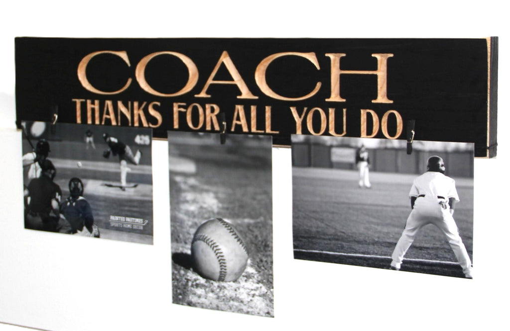 Personalized Coach Gift: Photo Wood Sign