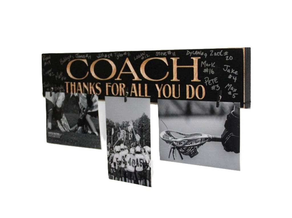 Personalized Coach Gift: Sports Photo Display Sign