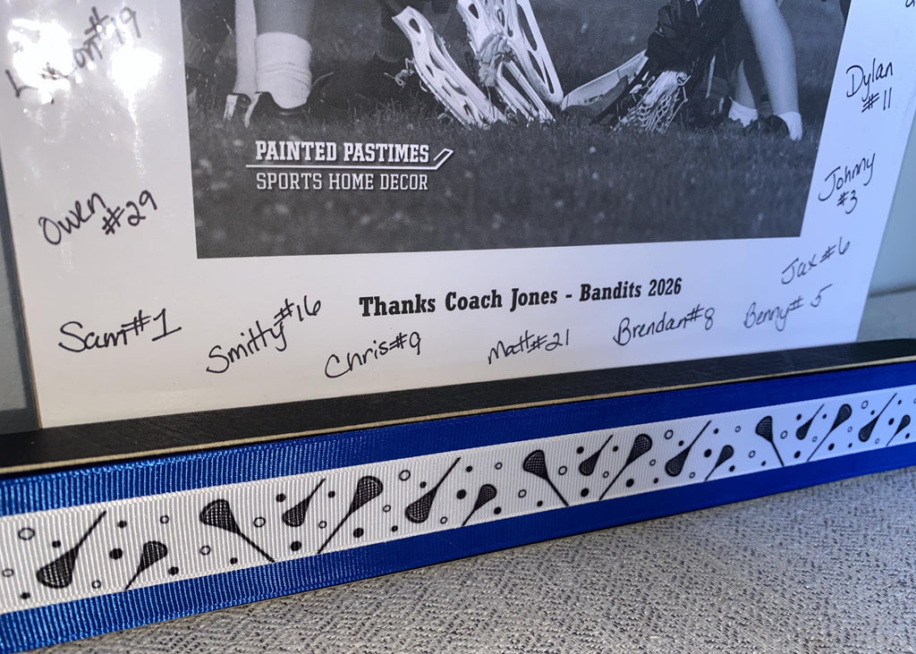 Personalized Lacrosse Coach Photo Display: Team Gift, Lacrosse Frame