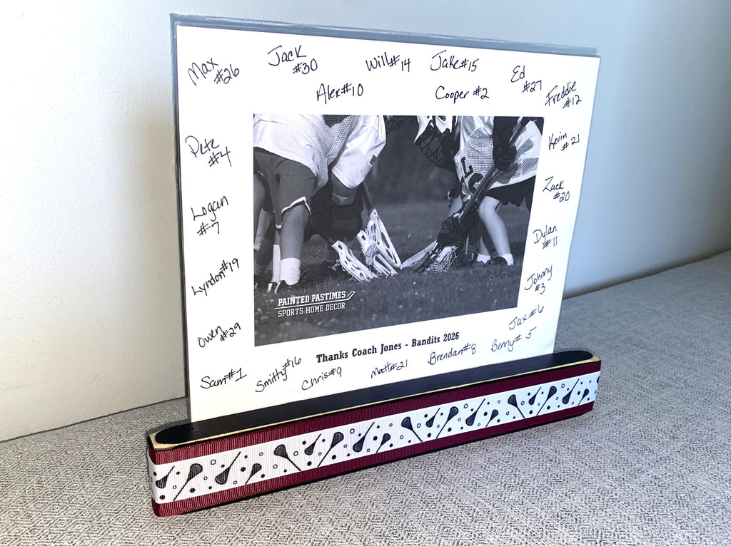 Personalized Lacrosse Coach Photo Display: Team Gift, Lacrosse Frame