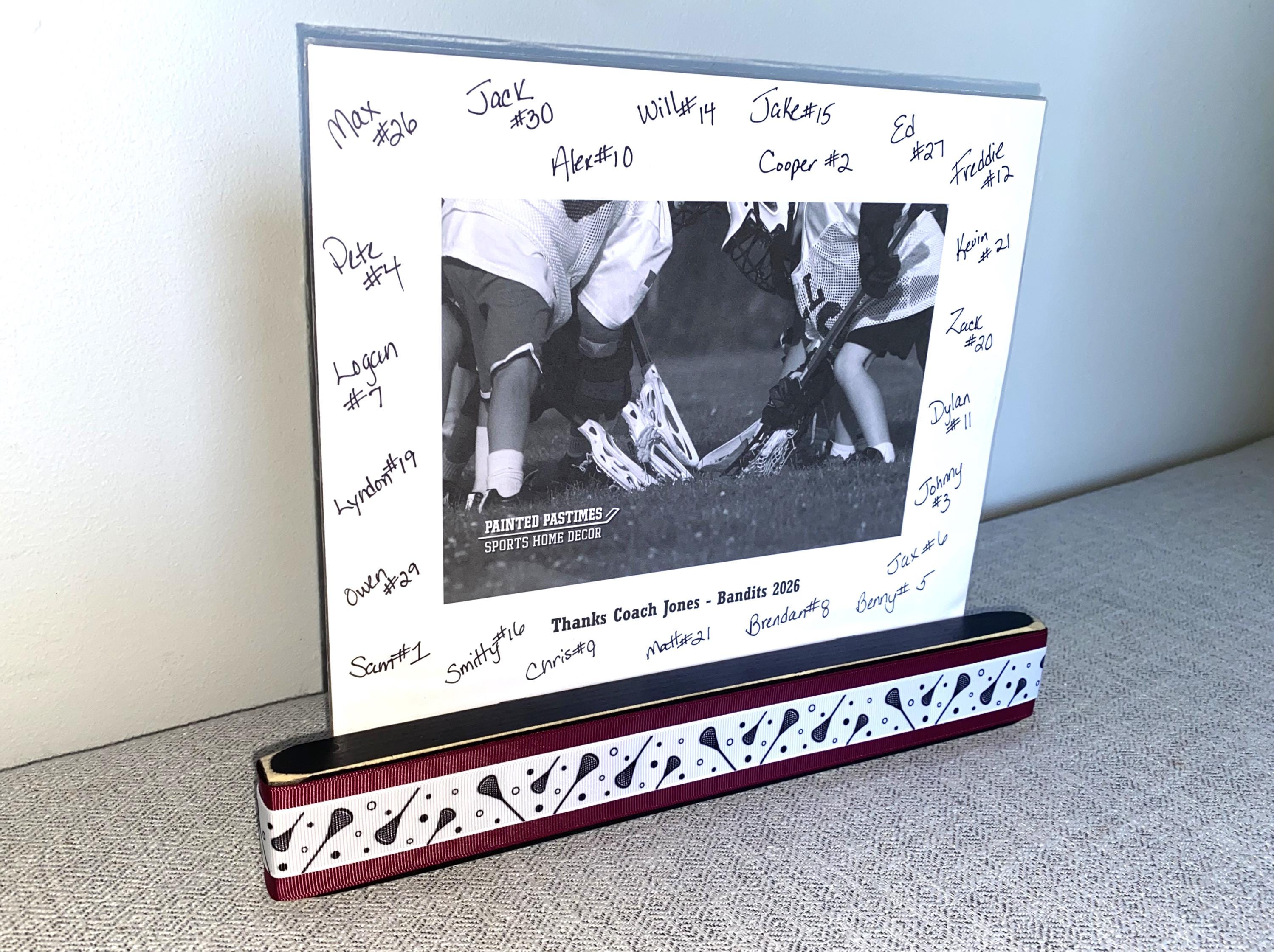 Personalized Lacrosse Coach Photo Display: Team Gift, Lacrosse Frame