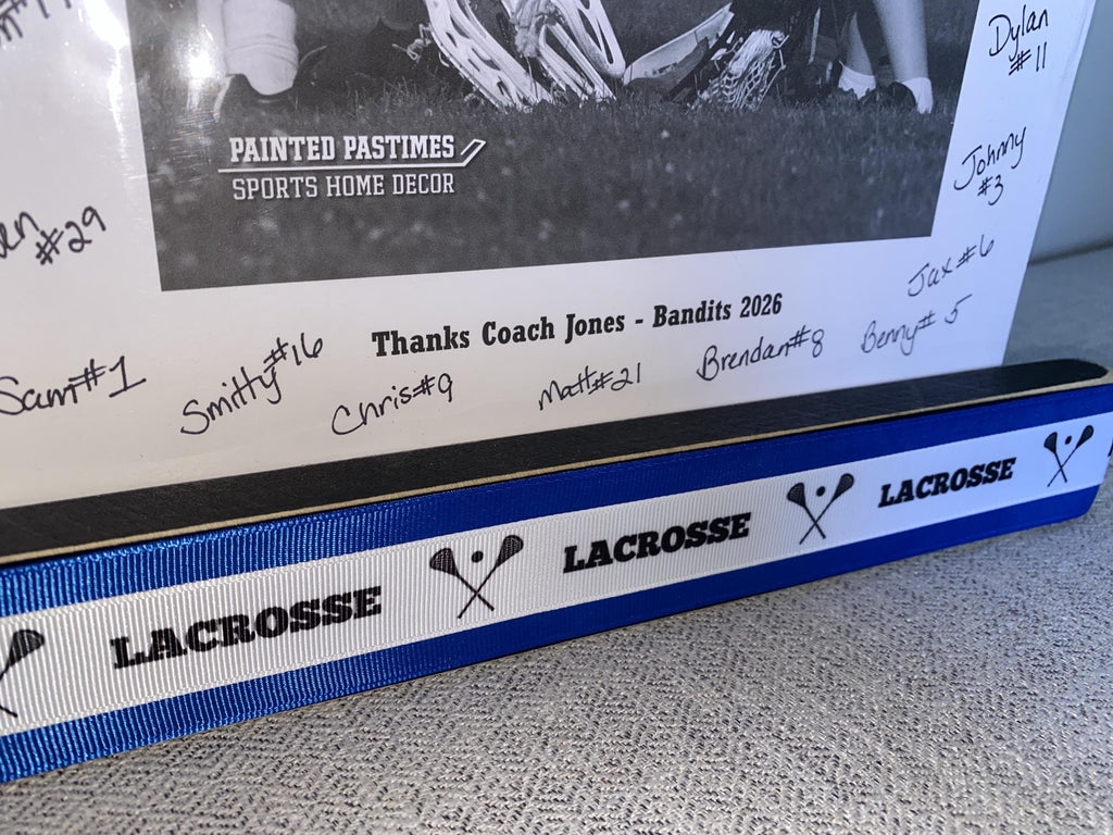 Personalized Lacrosse Coach Photo Display: Team Gift, Lacrosse Frame