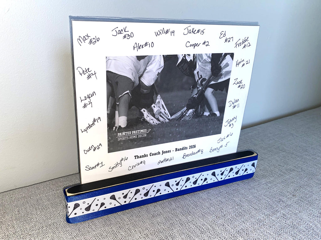 Personalized Lacrosse Coach Photo Display: Team Gift, Lacrosse Frame