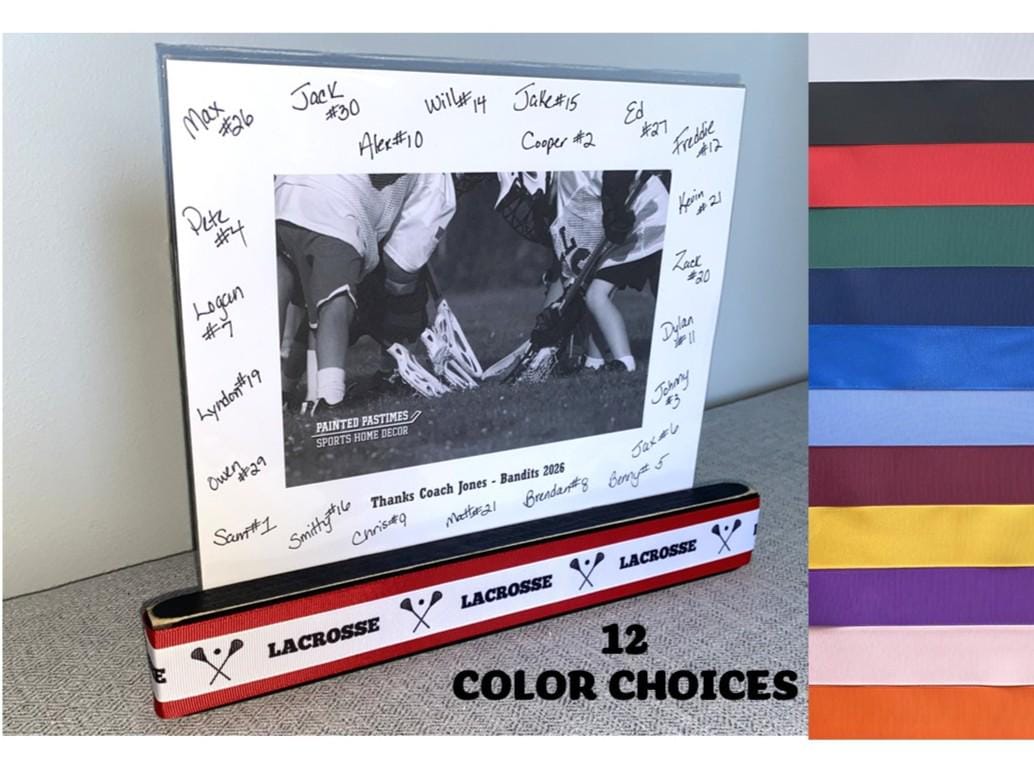 Personalized Lacrosse Coach Photo Display: Team Gift, Lacrosse Frame