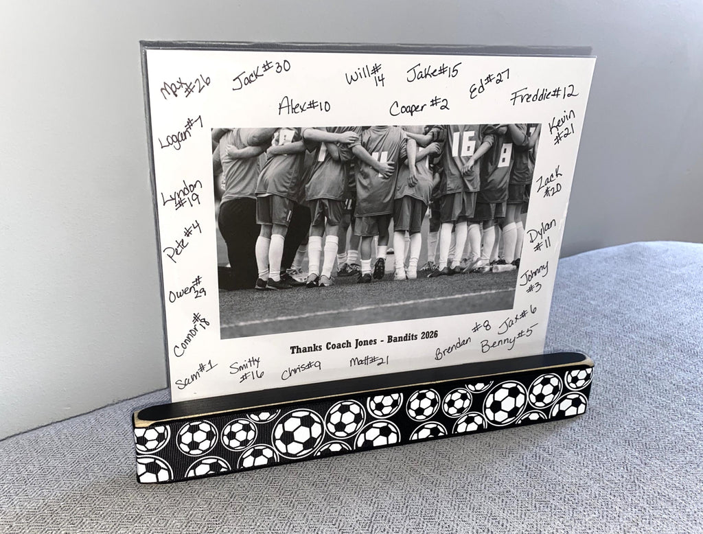Personalized Soccer Coach Photo Display: Team Gift, Soccer Frame