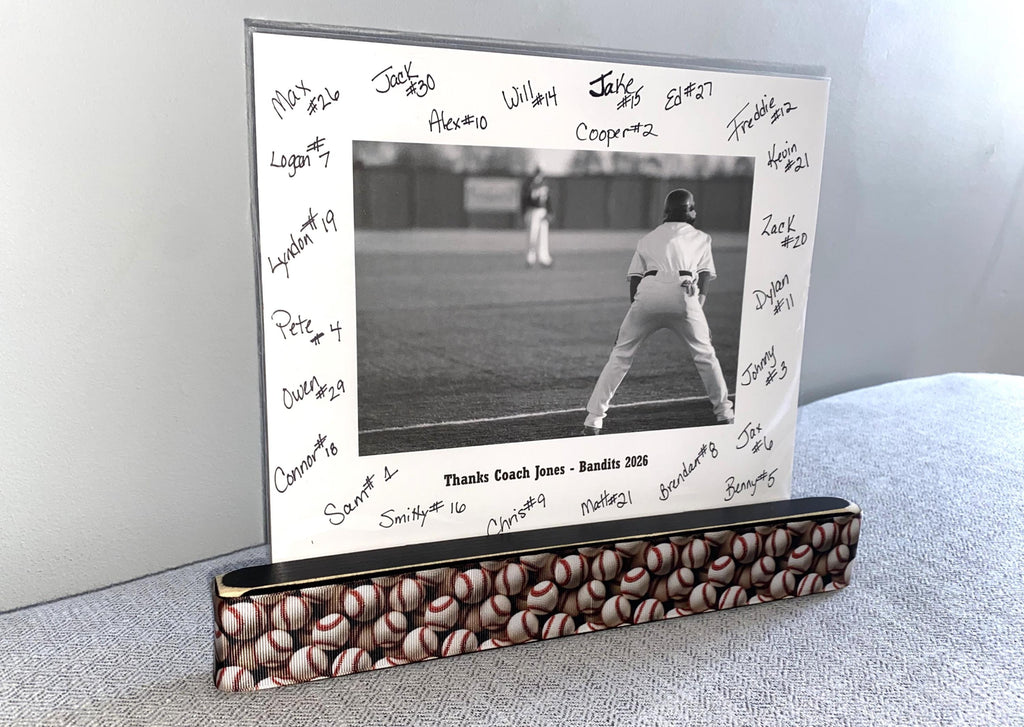 Personalized Baseball Coach Photo Display: Team Gift, Frame