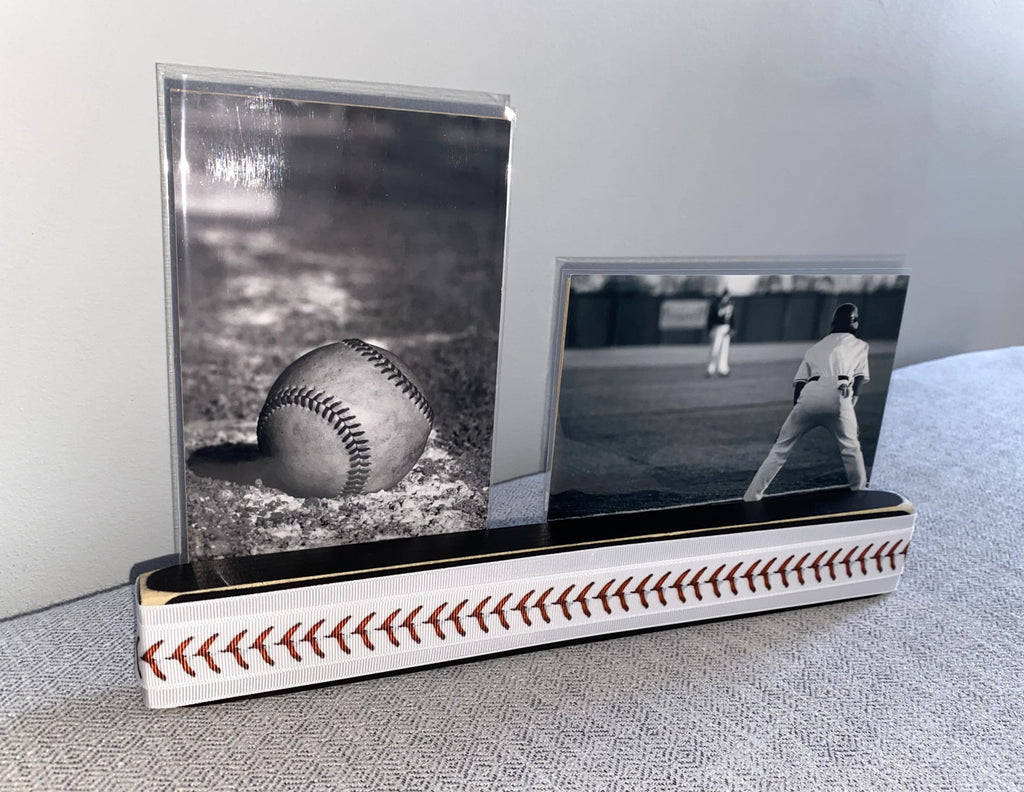 Personalized Baseball Coach Photo Display: Team Gift, Frame, Baseball Laces