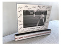 Personalized Baseball Coach Photo Display: Team Gift, Frame, Baseball Laces