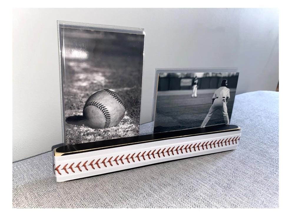 Baseball Photo Display: Baseball Lace Frame, Player and Team Gift