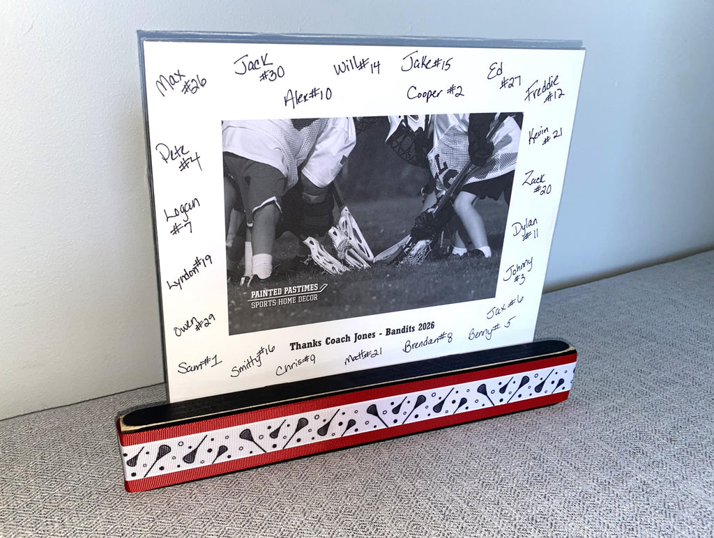 Personalized Lacrosse Coach Photo Display: Team Gift, Lacrosse Frame