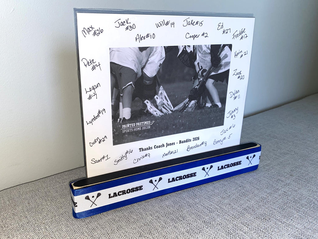 Personalized Lacrosse Coach Photo Display: Team Gift, Lacrosse Frame