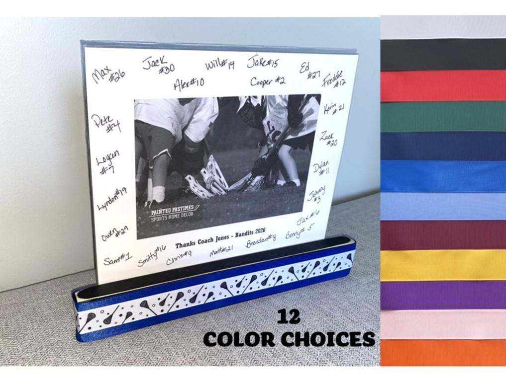 Personalized Lacrosse Coach Photo Display: Team Gift, Lacrosse Frame
