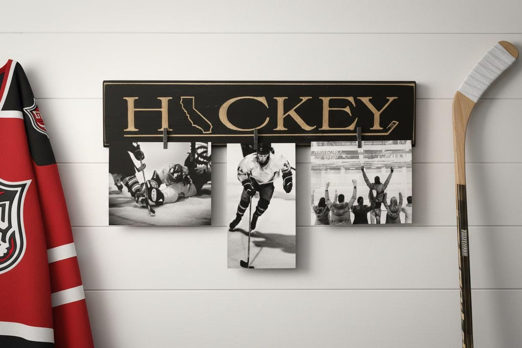 Ohio Hockey Sign: State Hockey Wood Sign
