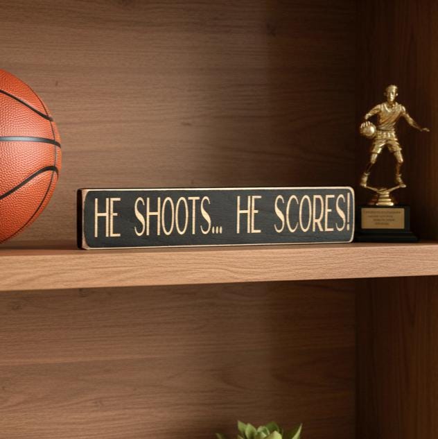 Soccer Photo Display for Boy: Wood Sign, Gift for Soccer Player
