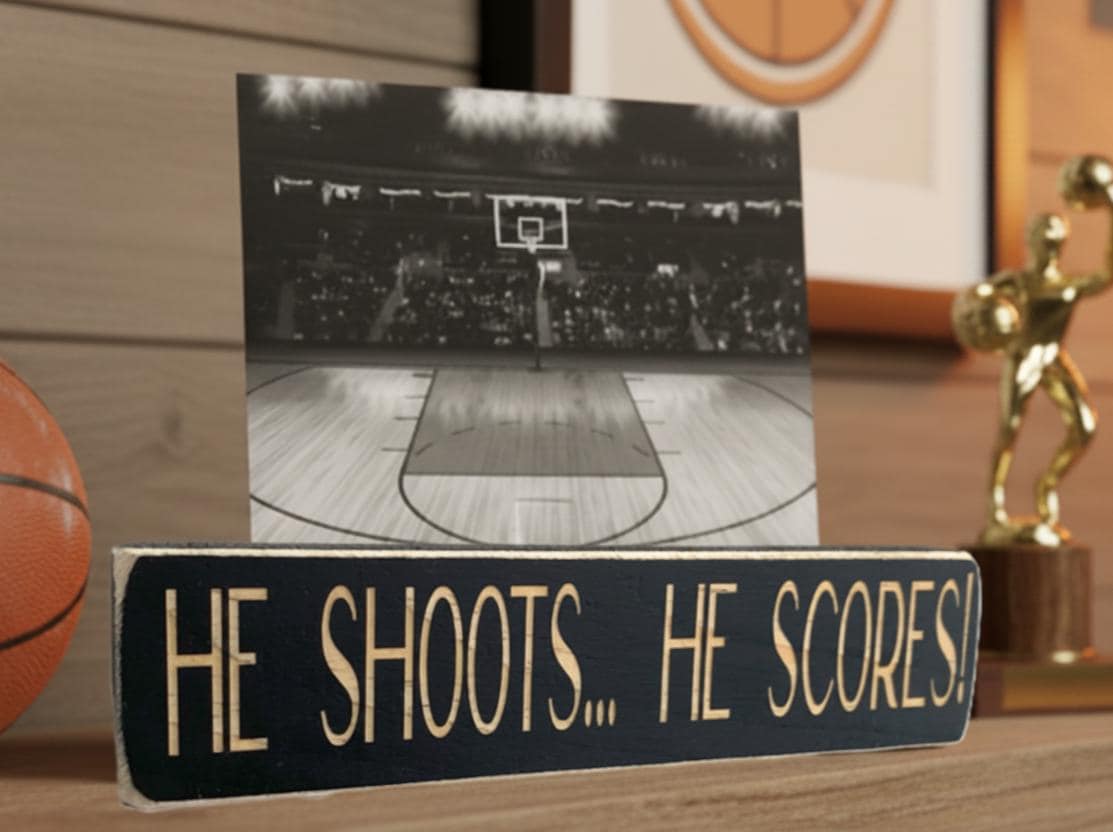 Soccer Photo Display for Boy: Wood Sign, Gift for Soccer Player