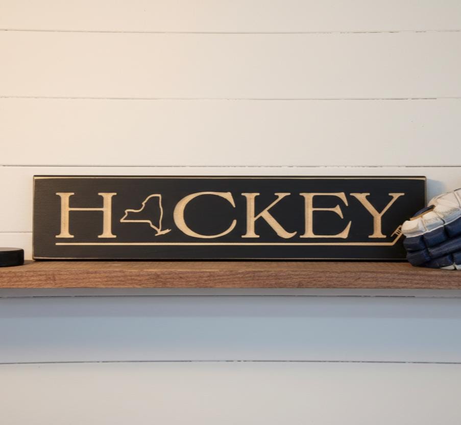 Ohio Hockey Sign: State Hockey Wood Sign