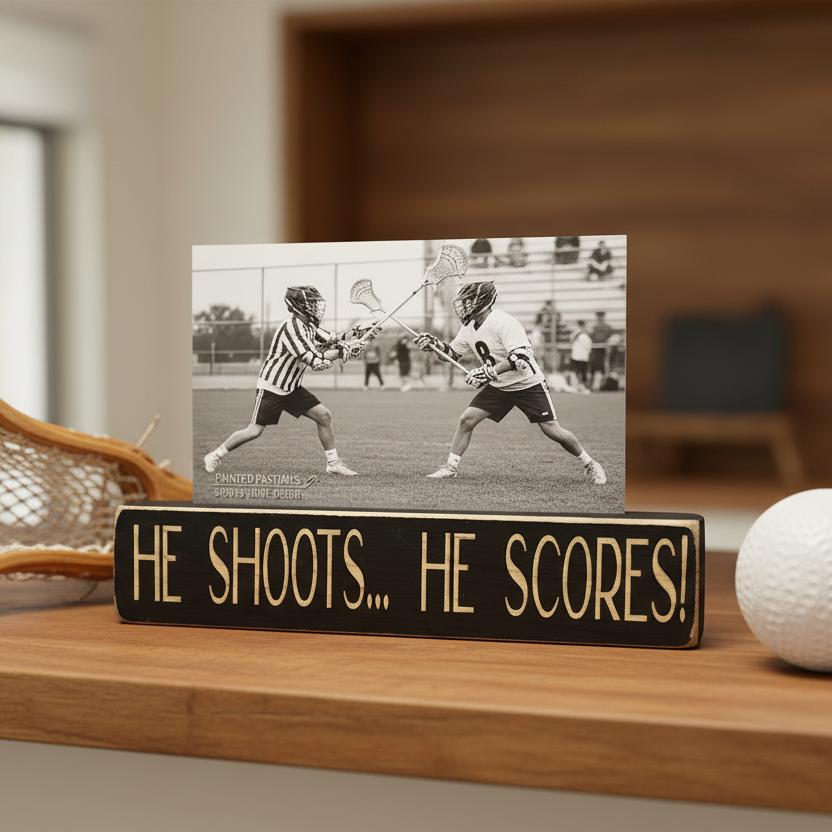 Soccer Photo Display for Boy: Wood Sign, Gift for Soccer Player