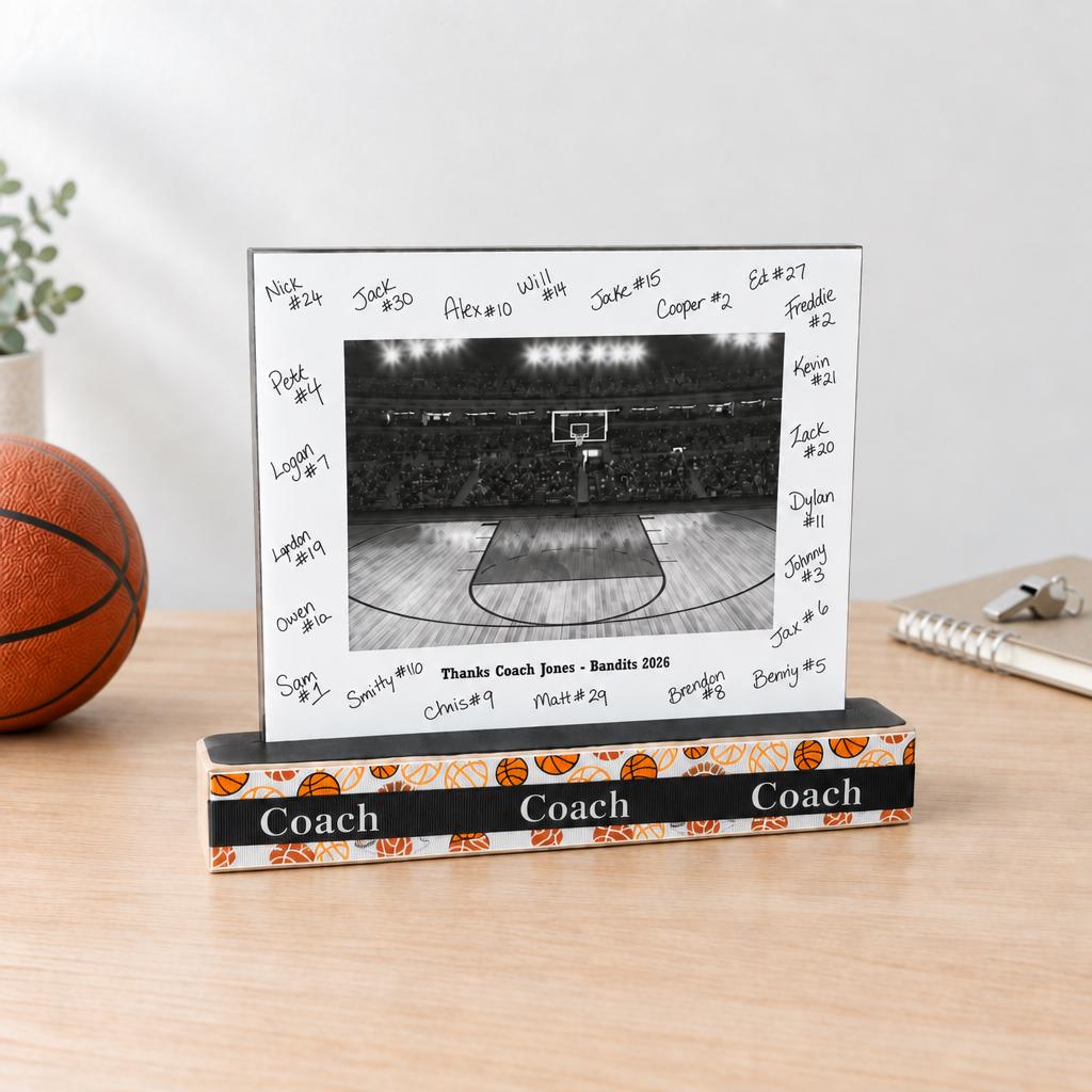 Personalized Soccer Frame: Coach, Team Mom, Manager, Player, Senior, Team Gift