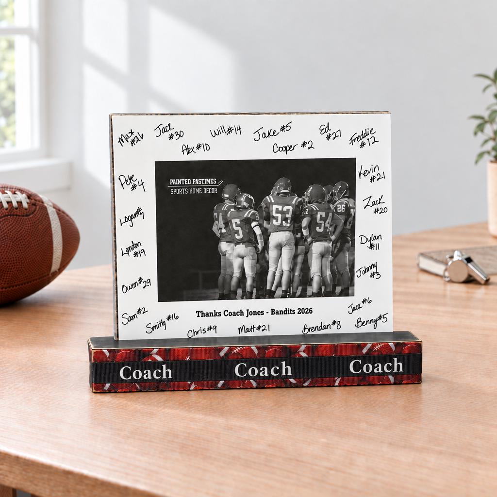 Personalized Basketball Coach Photo Frame: Team Mom, Team Manager, Player, Senior, Team Gift