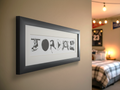 Personalized Hockey Name Art: Framed Hockey Room Decor