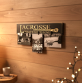 Lacrosse Photo Display: Wood, Player, Coach Gift, Room Decor