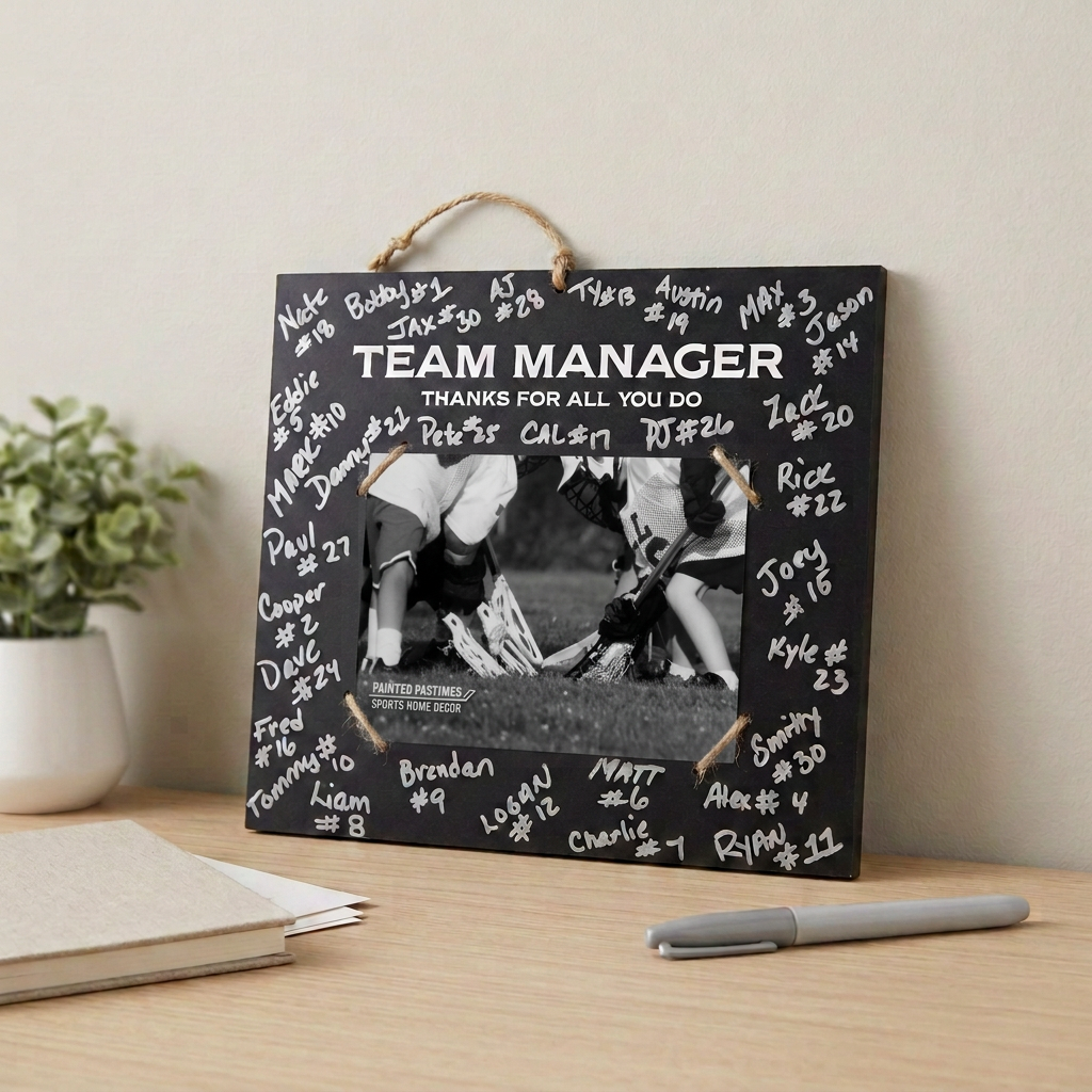 Personalized Team Coach Photo Frame, Signature Custom Gift