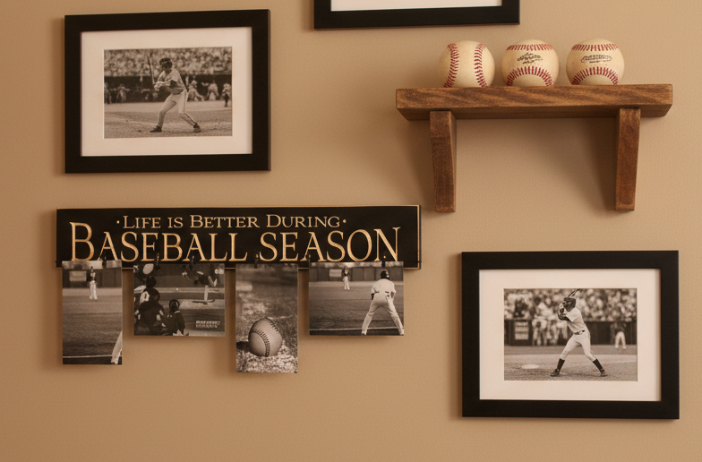 Baseball Wood Sign: Mancave Decor, Coach, Player, Team Gift